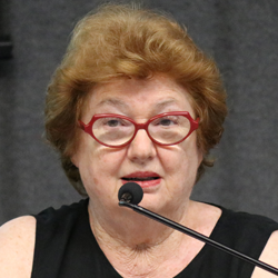 Manuela Carneiro da Cunha em evento do IEA/USP